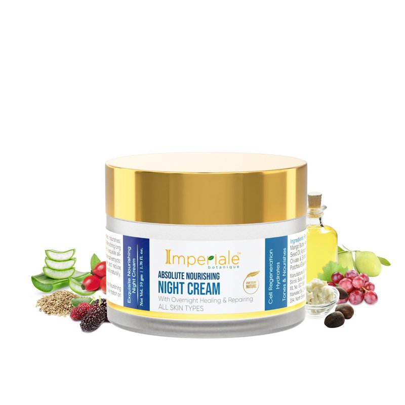 Nourishing Night Cream Italian Organic Face Treatment 50ml